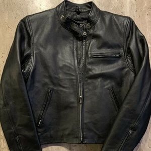 Woman’s Leather Biker, Motorcycle Bomber Jacket